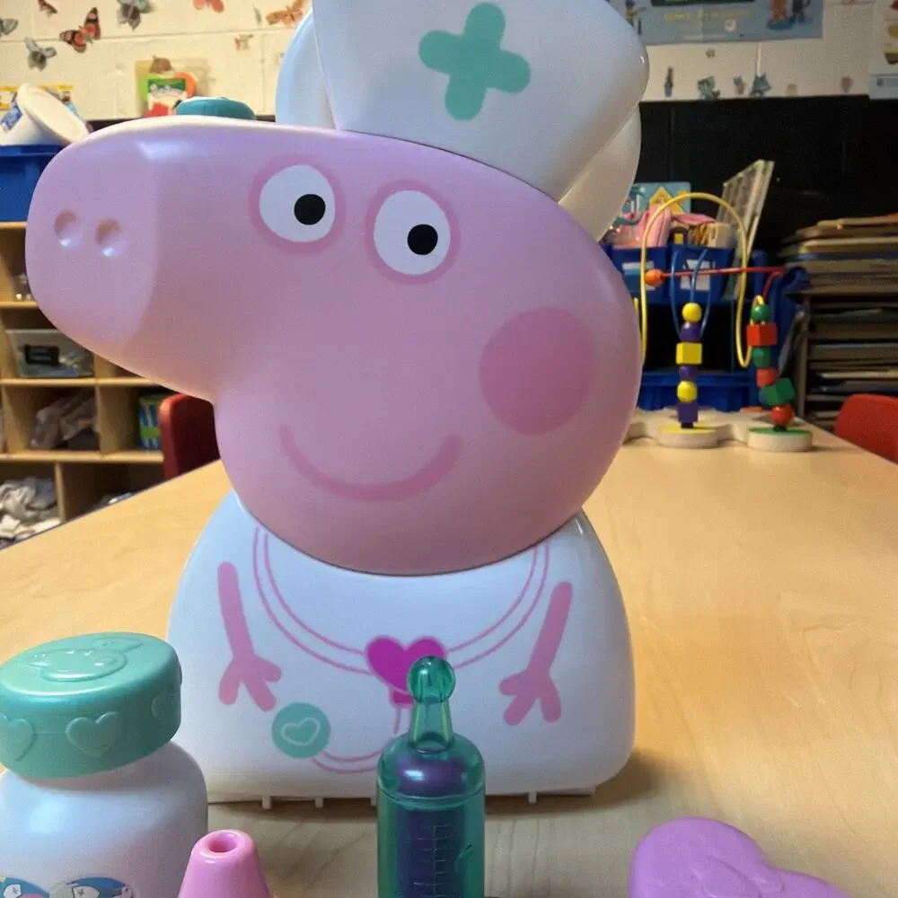 Peppa Pig Checkup Case Doctor Bag with Carry Handle Carrying Case Lot